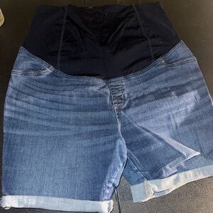 Isabel Maternity by Ingrid & Isabel Dark Blue Jean Shorts